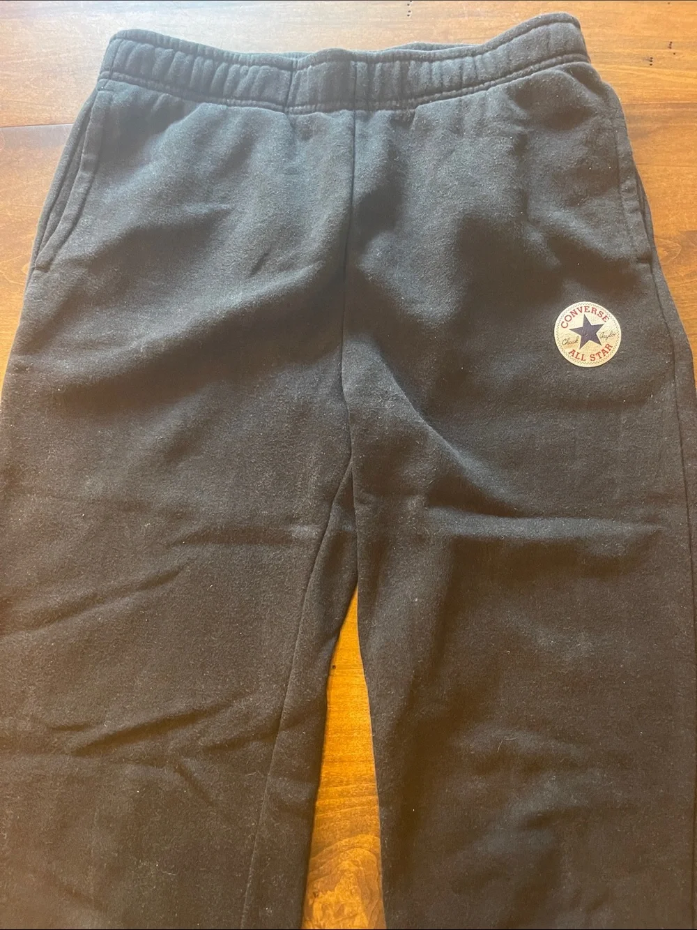Converse Black Kids Fleece Joggers with All Star Patch